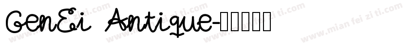 GenEi Antique字体转换